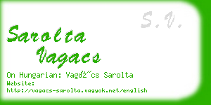 sarolta vagacs business card